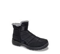 Pegasus Men's Showerproof Wide Fit Zip Boots - Thermal Lined Winter Footwear with Side Zip and Gripping Sole Black 7