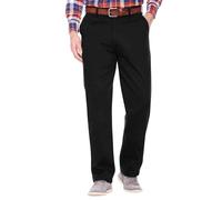 Pegasus Men's Smart Soft & Comfortable Fleece Lined Chino Trousers in Black | Size: 38L Pegasus Black 38L