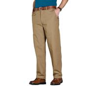 Pegasus Men's Smart Soft & Comfortable Fleece Lined Chino Trousers in Camel | Size: 38R Pegasus Camel 38R