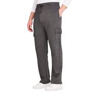 Pegasus Men's Soft & Comfortable Lounge Fleece Jogging Bottoms With Cargo Pockets in Charcoal | Size: 52S Pegasus Charcoal 52S