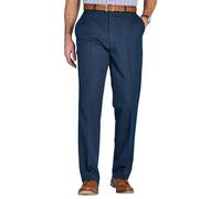 Pegasus Men's Stain-Resist Trouser with Hidden Stretch Waistband Easy-Care and Versatile Pants Navy 42W / 31L