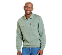 Pegasus Men's Supersoft Fleece Sweatshirt with Chest Pockets, Brushed Back in Green | Size: XL Pegasus Green XL