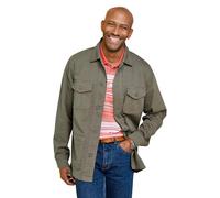 Pegasus Men's Utility Style Stretch Cotton Cargo Jacket Lightweight & Functional in Khaki | Size: 2XL Pegasus Khaki 2XL