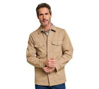 Pegasus Men's Utility Style Stretch Cotton Cargo Jacket Lightweight & Functional in Light Sand | Size: XL Pegasus Light Sand XL