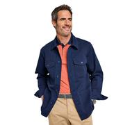 Pegasus Men's Utility Style Stretch Cotton Cargo Jacket Lightweight & Functional in Navy | Size: 3XL Pegasus Navy 3XL