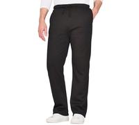 Warm and Cozy Sherpa-Lined Knitted Jogging Bottoms Pegasus Black 48L