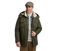 Pegasus Men's Waterproof Jacket with Sherpa Lining and Detachable Hood Insulated Outerwear Khaki 3XL