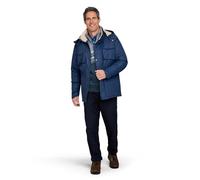 Pegasus Men's Waterproof Jacket with Sherpa Lining and Detachable Hood Insulated Outerwear Navy XXL