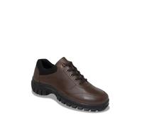 Pegasus Men's Waterproof Leather Hiking Shoes, Wide Fit, Cushioned Footbed, Durable Lace-Up Trekking Trainers