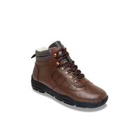 Pegasus Men's Waterproof Leather Sherpa Lined Boot with Side Zip in Brown | Size: 11 Pegasus Brown 11