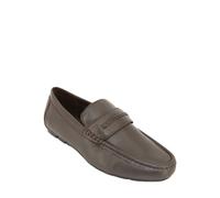 Pegasus Men's Wide Fit Breathable Smart Leather Slip-On Driving Loafers in Brown | Size: 8 Pegasus Brown 8