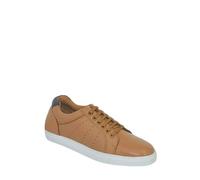 Pegasus Men's Wide Fit Leather Lace Trainer in Tan | Size: 7 Pegasus Tan 7