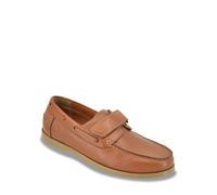 Pegasus Men's Wide Fit Leather Touch Fasten Boat Shoe in Tan | Size: 9 Pegasus Tan 9