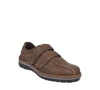 Pegasus Men's Wide Fit Shoe Touch Fasten Comfortable & Casual in Brown | Size: 8 Pegasus Brown 8