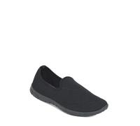 Pegasus Men's Wide Fit Slip On Pumps with Memory Foam Insole Lightweight and Flexible Black 9