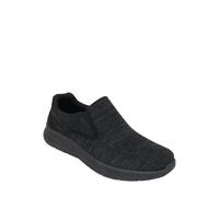 Pegasus Men's Wide Fit Slip-On Trainers - Lightweight Sport & Outdoor Shoes with in Black | Size: 11 Pegasus Black 11