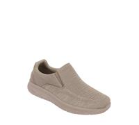 Pegasus Men's Wide Fit Slip-On Trainers, Lightweight Sport & Outdoor Shoes with Memory Foam, Sizes 7-13 UK Taupe 9
