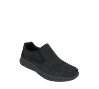 Pegasus Men's Wide Fit Slip-On Trainers, Lightweight Sport & Outdoor Shoes with Memory Foam, Sizes 7-13 UK Black