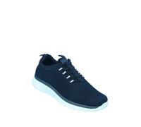 Pegasus Men's Wide Fit Slip On Trainers with Bungee Laces, Memory Foam Insoles with Cushioned Grip Sole (G FIT) Comfortable Everyday Footwear Navy