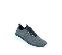 Pegasus Men's Wide Fit Slip On Trainers with Bungee Laces, Memory Foam Insoles with Cushioned Grip Sole (G FIT) Comfortable Everyday Footwear Charcoal