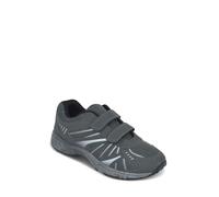 Pegasus Men's Wide Fit Touch Fasten Trainers, Lightweight Leisure Shoes with Cushioned Ankle Collar Grey 7 UK Extra Wide