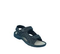 Pegasus Men's Wide Fit Touch Fasten Sandal in Black | Size: 10 Pegasus Black 10