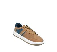 Pegasus Men's Wide Fit Touch-Fasten Trainers with Cushioned Footbed & Ankle in Tan | Size: 7 Pegasus Tan 7