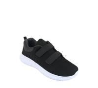 Pegasus Men's Wide Fit Trainer in Breathable Mesh Design with Touch Fasten in Black | Size: 8 Pegasus Black 8