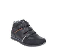 Pegasus Men's Wide Fit Triple Touch Fasten Boot Adjustable Straps & Padded Ankle Collar Black 12