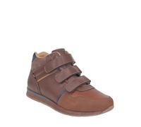 Pegasus Men's Wide Fit Triple Touch Fasten Boot Adjustable Straps & Padded Ankle Collar Brown 8