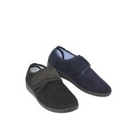 Pegasus Men's Wide Fit Twin Pack Touch Fasten Slipper | Size: 7 Pegasus Multicolor 7