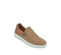 Pegasus Men's Wide G Fit Slip On Leisure Shoes, Lightweight & Breathable Cushioned Comfort, Flexible Sole Casual Walking Trainers Tan