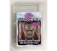 Pegasus Spiele 46107G Shadowrun: Cube & Edge Tokens of the Sixth World