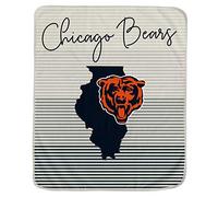 Pegasus Sports NFL Ultra Fleece State Stripe Blanket- Chicago Bears Team Color 60x70