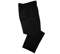 Pegasus Textiles | Black Baggy Chef Trousers Full Elasticated Waist (XXL)
