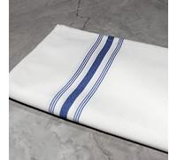 Pegasus Textiles Pack of 10 Dark Blue Bistro Table Napkins | Durable and Absorbent Dinner Table Napkins with Elegant Bistro Stripe Design