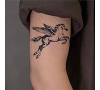 Pegasus Waterproof Semi-Permanent And Long-Lasting 2 Weeks Temporary Tattoo Stickers For Men And Women Finger Chest Arm Back(5pcs)