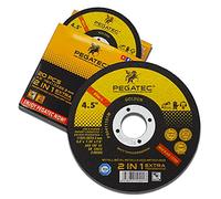 PEGATEC Cut Off Wheels 20 Pack, Quality Thin 4 1/2 x.040x7/8 inch Cutting Disc, Metal & Stainless Steel Aggressive Cutting Wheel for Angle Grinder, General Purpose Metal Cutting(4.5inch)