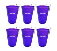 Pegboard Cup and Pen Holder 7x7cm Green Blue(Purple) | Round design, cup and pen holder, 6pcs set, black finish, easy install