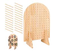 Pegboard Display Stand - Heavy Duty Table Organizer | Jewelry Display Table, Pegboard Shelves for Craft Shows, Retail Stores, Art Fairs, Home Selling, Key Chain