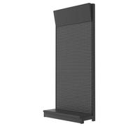 Pegboard Display Stand with L-Base, Storage Shelves for Vendors Craft Shows & Retail Store, Includes 10 Hooks