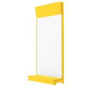 Pegboard Display Stand with L-Base, Storage Shelves for Vendors Craft Shows & Retail Store, Includes 10 Hooks