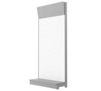 Pegboard Display Stand with L-Base, Storage Shelves for Vendors Craft Shows & Retail Store, Includes 10 Hooks