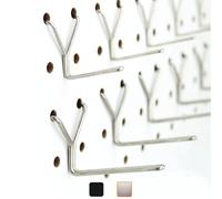 Pegboard Hooks 100-Pack 1" + 2” L Hook - Will Not Fall Out - Fits Any Peg Board - Stainless Steel - Organize Tools, Accessories, Workbench, Garage Storage, Kitchen, Craft or Hobby Supplies, Jewelry