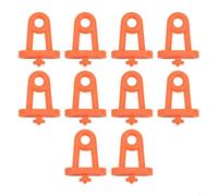 Pegboard Hooks 10pcs ABS Orange Hole Board(F) | Fits standard hole boards, lightweight ABS, orange finish, easy install, tool storage