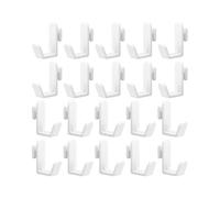 Pegboard Hooks - 20-Piece J-Shape Hole Board Storage Hangers, Pegs for Pegboard for Home, Craft Room, Workshop, Kitchen, Store, Shed, Wall Tools Display, Easy Install, Durable Metal Construction