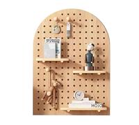 Pegboard Organizer Kit - Wooden Wall Organizer for Home, Office & Garage - Versatile Wall Mount Display System