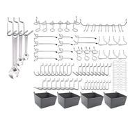 Pegboard Organizer, Metal Perforated Panel | 80 Utilities Board Tools, Locks, Offer Uti