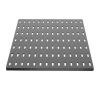 Pegboard Panel Plastic Pegboard 11.00x11.00x0.47in Black Sleek Modern Hole Board Design Versatile Storage Solution for Entryways Walls