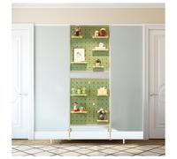 Pegboard Panels,18mm Wall Organizer Peg Board - Wall Mount Display Pegboard Panel -Modular Pegboard Wall Organizer for Wall Organize Home and Gaming Setup Garage(Green,90x130 cm)